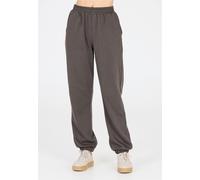 Sweathose ATHLECIA "Giannis", Damen, Gr. 36, EURO-Größen, grau (anthrazit), 65% Polyester, 35% Baumwolle, unifarben, lang, Hosen Sweathose, mit bequemem Dehnbund (18558819-36) anthrazit