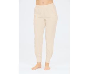 Sweathose ATHLECIA "Hecey", Damen, Gr. 40, EURO-Größen, beige, 55% Polyester, 45% Baumwolle, unifarben, lang, Hosen Sweathose, mit angenehmer Passform (95345118-40) beige