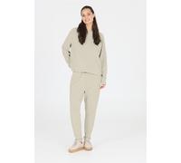 Sweathose ATHLECIA "Jacey", Damen, Gr. 34, EURO-Größen, grau (grau, beige), 51% Polyester, 44% Modal, 5% Elasthan, unifarben, lang, Hosen Sweathose, aus weichem Modalmix (90263310-34) grau, beige