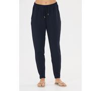 Sweathose ATHLECIA "Jacey", Damen, Gr. 36, EURO-Größen, blau, blau, 51% Polyester, 44% Modal, 5% Elasthan, unifarben, lang, Hosen Sweathose, aus weichem Modalmix (46203169-36) blau, blau