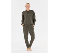 Sweathose ATHLECIA "Jacey", Damen, Gr. 36, EURO-Größen, dunkelgrün, 51% Polyester, 44% Modal, 5% Elasthan, unifarben, lang, Hosen Sweathose, aus weichem Modalmix (52314552-36) dunkelgrün