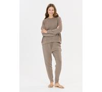 Sweathose ATHLECIA "Jacey", Damen, Gr. 38, EURO-Größen, beige (braun), 51% Polyester, 44% Modal, 5% Elasthan, unifarben, lang, Hosen Sweathose, aus weichem Modalmix (25197863-38) braun