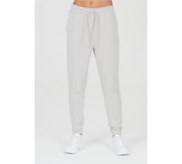 Sweathose ATHLECIA "Jacey", Damen, Gr. 38, EURO-Größen, grau (hellgrau), 51% Polyester, 44% Modal, 5% Elasthan, unifarben, lang, Hosen Sweathose, aus weichem Modalmix (64924912-38) hellgrau