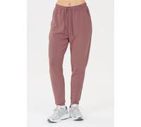 Sweathose ATHLECIA "Jacey", Damen, Gr. 38, EURO-Größen, rot (rot, rosa), 51% Polyester, 44% Modal, 5% Elasthan, unifarben, lang, Hosen Sweathose, aus weichem Modalmix (79106124-38) rot, rosa