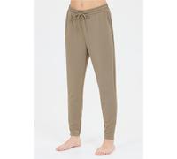 Sweathose ATHLECIA "Jacey", Damen, Gr. 42, EURO-Größen, beige (hellbraun), 51% Polyester, 44% Modal, 5% Elasthan, unifarben, lang, Hosen Sweathose, aus weichem Modalmix (42763827-42) hellbraun