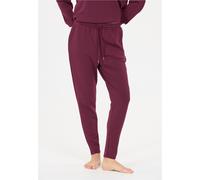 Sweathose ATHLECIA "Jacey", Damen, Gr. 44, EURO-Größen, lila (dunkelrot), 51% Polyester, 44% Modal, 5% Elasthan, unifarben, lang, Hosen Sweathose, aus weichem Modalmix (54541067-44) dunkelrot