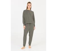 Sweathose ATHLECIA "Jacey", Damen, Gr. 46, EURO-Größen, grau (anthrazit), 51% Polyester, 44% Modal, 5% Elasthan, unifarben, lang, Hosen Sweathose, aus weichem Modalmix (32272705-46) anthrazit