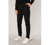Sweathose BASE LEVEL "YOAN", Damen, Gr. 36, N-Gr, schwarz, Sweatware, Obermaterial: 60% Viskose, 35% Polyamid, 5% Elasthan, unifarben, lang, Hosen Sweathose, mit Kordelzug und Stretch (14143725-36) sc