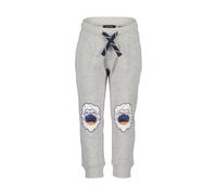 Sweathose BLUE SEVEN, Jungen, Gr. 92, N-Gr, grau (nebel), Sweatware, Obermaterial: 95% Baumwolle, 5% Viskose, meliert, unifarben, regular fit knöchellang, Hosen Sweathose, mit hochwertigem, coolem Mon