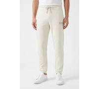 Sweathose BOSS GREEN, Herren, Gr. XXL, N-Gr, open weiß137, Sweatware, Obermaterial: 88% Baumwolle, 12% Polyester, unifarben, relaxed fit lang, Hosen Sweathose, elastischer Bund, Relaxed Fit, Baumwoll-