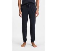 Sweathose BOSS "Mix&Match Pants", Damen, Gr. M (50), N-Gr, blau (schwarz_blau_403), Sweatware, Obermaterial: 95% Baumwolle, 5% Elasthan, unifarben, Basic knöchellang, Hosen Sweathose, mit BOSS Aufdruc