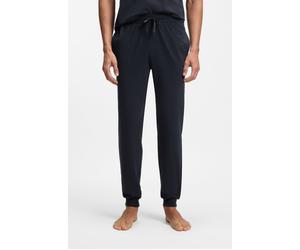 Sweathose BOSS "Mix&Match Pants", Herren, Gr. M (50), N-Gr, blau (schwarz_blau_403), Sweatware, Obermaterial: 95% Baumwolle, 5% Elasthan, unifarben, Basic knöchellang, Hosen Sweathose, mit BOSS Aufdru