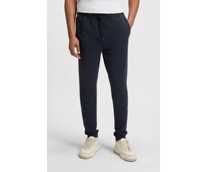 Sweathose BOSS ORANGE "Sestart", Herren, Gr. XL, N-Gr, blau (404_schwarz_blau), Sweatware, Obermaterial: 100% Baumwolle, unifarben, regular fit lang, Hosen Sweathose, mit tonalem Logo (12976421-XL) 40