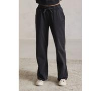 Sweathose BUFFALO, Damen, Gr. 48/50, N-Gr, grau (dunkelgrau), Obermaterial: 100% Baumwolle, used, unifarben, Basic, loose fit lang, Hosen, Loungehose im Used-Look, Loungewear (53828555-48) dunkelgrau