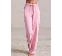 Sweathose BUFFALO, Damen, Gr. 48/50, N-Gr, pink, Obermaterial: 100% Baumwolle, unifarben, used, Basic, loose fit lang, Hosen Sweathose, Loungehose im Used-Look, Loungewear (74550438-48) pink
