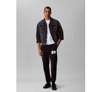 Sweathose CALVIN KLEIN "400GSM E TRRY SPRTSW", Herren, Gr. M, N-Gr, schwarz, Sweatware, Obermaterial: 90% Baumwolle, 10% Polyester, unifarben, normal, Hosen Sweathose (76055065-M) schwarz