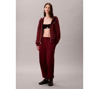 Sweathose CALVIN KLEIN JEANS "MONOLOGO FRENCH TERRY JOGGER", Damen, Gr. S (38), N-Gr, rot (renaissance rot), Jersey, Obermaterial: 86% Baumwolle, 14% Polyester, bequem lang, Hosen Sweathose (22269916-