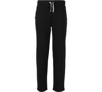 Sweathose CRUZ "Ramin", Jungen, Gr. 152, EURO-Größen, schwarz, 60% Baumwolle, 40% Polyester, unifarben, lang, Hosen Sweathose, mit verstellbarem Bund (52201527-152) schwarz