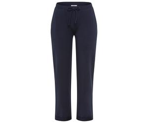 Sweathose FLASHLIGHTS, Damen, Gr. 36/38, N-Gr, navy blau, Sweatware, Obermaterial: 95% Baumwolle, 5% Elasthan, unifarben, Basic, lässig geschnitten 7/8-Länge, Hosen Sweathose, Weiche Baumwollmischung