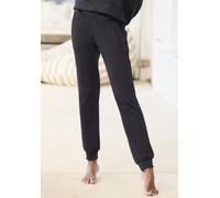 Sweathose FRENCH CONNECTION, Damen, Gr. 40/42, N-Gr, schwarz, Obermaterial: 55% Viskose (LENZING ECOVERO), 40% Polyester, 5% Elasthan. Taschenfutter: 100% Polyester, unifarben, Basic, bequem lang, Hos