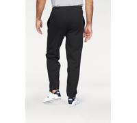 Sweathose FRUIT OF THE LOOM, Herren, Gr. M (48/50), N-Gr, schwarz, angeraute Sweatware, Obermaterial: 80% Baumwolle, 20% Polyester, unifarben, bequem lang, Hosen Sweathose, Open Leg Jogginghose (69351