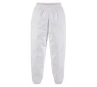 Sweathose FRUIT OF THE LOOM, Herren, Gr. M (48/50), N-Gr, weiß, angeraute Sweatware, Obermaterial: 60% Baumwolle, 40% Polyester, unifarben, bequem lang, Hosen Sweathose, aus Baumwollmischung (22289850