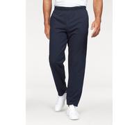 Sweathose FRUIT OF THE LOOM, Herren, Gr. S (44/46), N-Gr, blau (marine), angeraute Sweatware, Obermaterial: 80% Baumwolle, 20% Polyester, unifarben, bequem lang, Hosen Sweathose, Open Leg Jogginghose,
