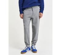 GANT Herren Sweathose Shield Regular Fit mit elastischem Bund Grau Melange M
