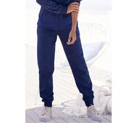 Sweathose H.I.S Gr. 44/46, N-Gr, blau (dunkelblau) Damen Hosen (70594243-44) dunkelblau