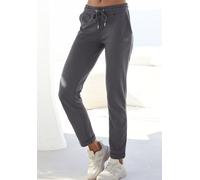 Sweathose H.I.S "- Relaxhose - Schlupfhose" Gr. 44/46, N-Gr, grau (anthrazit) Damen Hosen (74693913-44) anthrazit