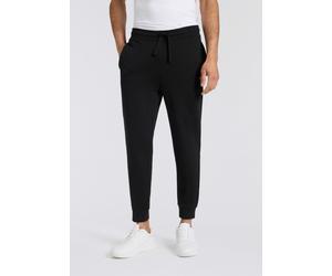 Sweathose HUGO "Dayote", Herren, Gr. XL, N-Gr, schwarz001, Sweatware, Obermaterial: 100% Baumwolle, unifarben, regular fit lang, Hosen Sweathose, Regular Fit, elastischer Bund, Seitentaschen (33725907