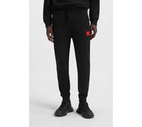 Sweathose HUGO "Doak", Herren, Gr. XL, N-Gr, schwarz001, Sweatware, Obermaterial: 100% Baumwolle, unifarben, regular fit lang, Hosen Sweathose, elastischer Bund, Regular Fit, Seitentaschen, Gesäßtasch