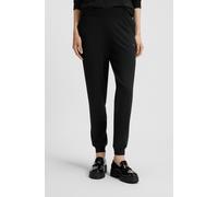 Sweathose HUGO UNDERWEAR "SHUFFLE_PANTS 10249155 01", Damen, Gr. XS (34), N-Gr, schwarz (schwarz001), Jersey, Obermaterial: 48% Baumwolle, 48% Modal, 4% Elasthan, unifarben, körpernah knöchellang, Hos