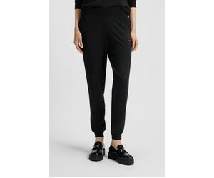 Sweathose HUGO UNDERWEAR "SHUFFLE_PANTS 10249155 01", Damen, Gr. XS (34), N-Gr, schwarz (schwarz001), Jersey, Obermaterial: 48% Baumwolle, 48% Modal, 4% Elasthan, unifarben, körpernah knöchellang, Hos