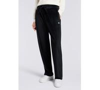 Sweathose HUGO UNDERWEAR "VELVET", Damen, Gr. XXL, N-Gr, schwarz (schwarz 001), Sweatware, Obermaterial: 88% Baumwolle, 12% Polyester, normal, Hosen Sweathose, mit leichtem Glanz (90869620-XXL)