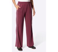 Sweathose INSPIRATIONEN, Damen, Gr. 36, Normalgrößen, lila (bordeaux), 50% Modal, 44% Polyester, 6% Elasthan, unifarben, Hosen Sweathose (99120656-36) bordeaux