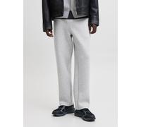 Sweathose JACK & JONES "JPSTBILL LEGACY SCUBA UNC SWT PANTS NOOS", Herren, Gr. S, N-Gr, grau (light grau melange), angeraute Sweatware, Obermaterial: 77% Polyester, 15% Viskose, 8% Elasthan, meliert,