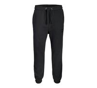 Sweathose JACK & JONES "JPSTKANE BLEECKER SWEAT PANTS BF", Herren, Gr. S, N-Gr, schwarz, Web, Obermaterial: 70% Baumwolle, 30% Polyester, unifarben, relaxed fit, Hosen Sweathose (26547557-S)