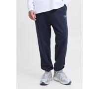 Sweathose JACK & JONES "JPSTKANE SOHO SWEAT PANTS NOOS", Herren, Gr. M, N-Gr, blau (navy blazer), angeraute Sweatware, Obermaterial: 80% Baumwolle, 20% Polyester, bedruckt, Modisch, normal, Hosen, mit