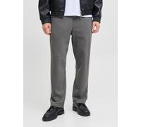 Sweathose JACK & JONES "JPSTKARL CASPAR SWEAT PANTS", Herren, Gr. L, N-Gr, castlerock, Web, Obermaterial: 68% Baumwolle, 32% Polyester, unifarben, eng normal, Hosen Sweathose (82917121-L) castlerock