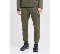 Sweathose JACK & JONES "JPSTWILL FUSION SWEAT PANTS NOOS", Herren, Gr. L, N-Gr, grün (grape leaf), Web, Obermaterial: 58% Polyester, 42% Baumwolle, unifarben, slim fit normal, Hosen Sweathose (2312700
