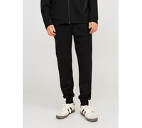 Sweathose JACK & JONES "JPSTWILL FUSION SWEAT PANTS NOOS", Herren, Gr. M, N-Gr, schwarz, Web, Obermaterial: 58% Polyester, 42% Baumwolle, unifarben, slim fit normal, Hosen Sweathose (76391501-M) schwa