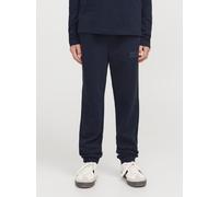 Sweathose JACK & JONES JUNIOR "JPSTGORDON JJNEWSOFT SWEAT PANT NOOS JNR", Jungen, Gr. 176, N-Gr, blau (navy blazer print:tonal), Jersey, Obermaterial: 70% Baumwolle, 30% Polyester, bedruckt, slim fit 