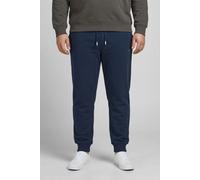Sweathose "JPSTGORDON COLLEGE SWEAT PANTS PLS", Herren, Gr. 48 (7XL), N-Gr, navy blazer, angeraute Sweatware, Obermaterial: 80% Baumwolle, 20% Polyester, JACK & JONES PLUSSIZE, unifarben, relaxed fit 