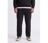 Sweathose "JPSTKANE BRADLEY UNC SWT PANT NOOS PLS", Herren, Gr. 46, N-Gr, schwarz, angeraute Sweatware, Obermaterial: 65% Polyester, 35% Baumwolle, JACK & JONES PLUSSIZE, unifarben, relaxed fit lang,