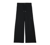 Sweathose JUICY COUTURE "ANNEN ULTRA LOW WIDE LEG TRACKPANT Damen", Damen, Gr. XS, EURO-Größen, schwarz, 65% Baumwolle, 35% Polyester, Hosen Sweathose, Trainingshose Damen, Sweathose, Velour, Joggingh