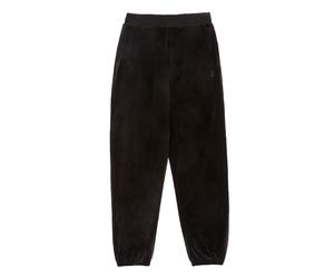 Sweathose JUICY COUTURE "DAVIDSON VELOUR TRACKPANTS Damen", Damen, Gr. XS, EURO-Größen, schwarz, Samt, 95% Polyester, 5% Elasthan, Hosen Sweathose, Trainingshose Damen, Sweathose, Velour, Jogginghose 