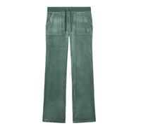 Sweathose JUICY COUTURE "DEL RAY. Damen", Damen, Gr. S, EURO-Größen, duck grün, 95% Polyester, 5% Elasthan, slim fit, Hosen Sweathose, Trainingshose Damen, Sweathose, Velour, Jogginghose mit Glitzer, 
