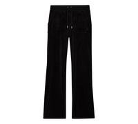 Sweathose JUICY COUTURE "DEL RAY Damen", Mädchen, Gr. XS, EURO-Größen, schwarz, 95% BAUMWOLLE 5% ELASTAN, normal, Hosen Sweathose, Trainingshose Damen, Sweathose, Velour, Jogginghose mit Glitzer, Sale