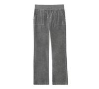 Sweathose JUICY COUTURE "DEL RAY PANT _ Damen", Damen, Gr. S, EURO-Größen, schwarz (charcoal marl), 95% POLYESTER 5% ELASTAN, figurbetont, Hosen Sweathose, Trainingshose Damen, Sweathose, Velour, Jogg